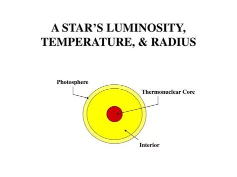 PPT - A STAR’S LUMINOSITY, TEMPERATURE, & RADIUS PowerPoint Presentation - ID:5283091