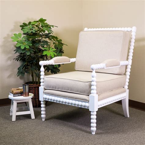 DTY Indoor Living Silverthorne Spindle Chair,White/Beige - Walmart.com | Spindle chair, Sitting ...