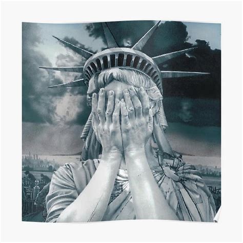 "Statue of Liberty Crying" Poster for Sale by Nilless1234 | Redbubble