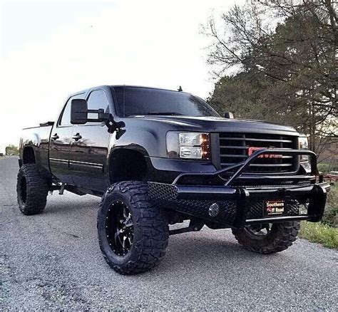 Black gmc sierra lifted