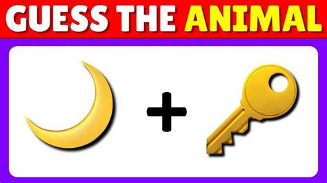 Can You Guess The ANIMAL By Emoji - YouTube