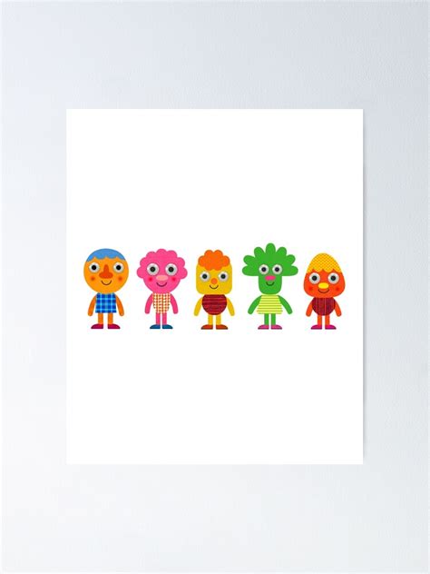 "noodle and pals characters" Poster for Sale by kawaiiMar | Redbubble