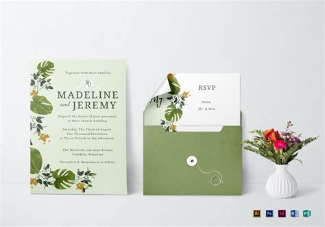 Church Wedding Invitation Design Template in PSD, Word, Publisher ...