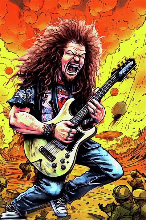 Dimebag Darrell Tribute Art Mouth For War Mixed Media by The Rocker - Fine Art America