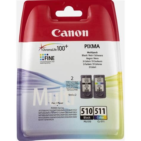 Original Canon PG-510 / CL-511 Black & Colour Combo Pack Ink Cartridges ...