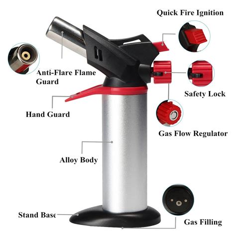 Creme Brulee Blow Torch Culinary Chef Butane Gas Refillable Blowtorch Adjustable 625678370899 | eBay