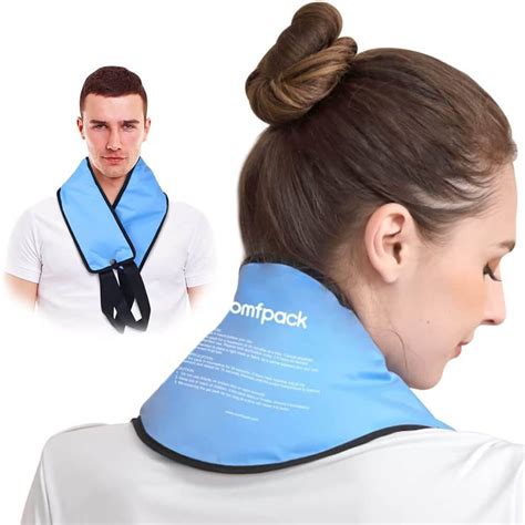 Comfpack Neck Ice Pack Hot Cold Compress Therapy Ice Wrap with Straps ...