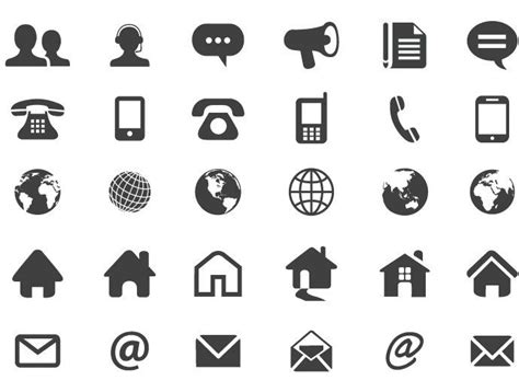 Contact Flat Icons Free Vector | Flat icon, Home icon, Flat design icons