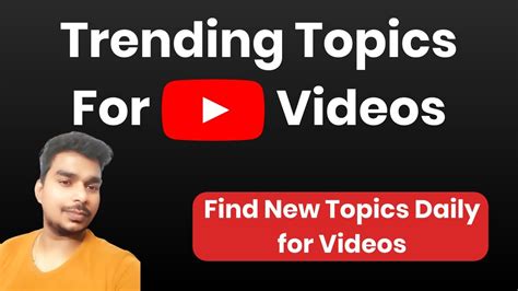 Trending Topics for YouTube Videos | How to find trending topics for YouTube Channels - YouTube