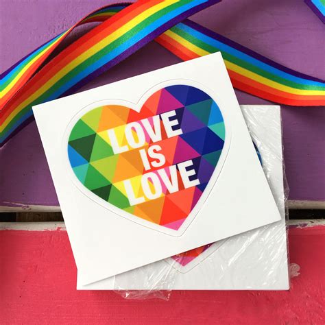 Love is Love Kiss-Cut Stickers 3 x 3