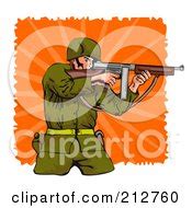 Royalty-Free (RF) Thompson Gun Clipart, Illustrations, Vector Graphics #1