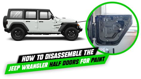 How to Disassemble the Jeep Wrangler JL Half Doors! - YouTube