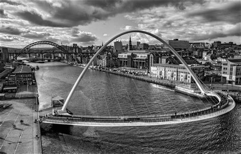 Newcastle - Gateshead bridges | B+W version of earlier post | Flickr