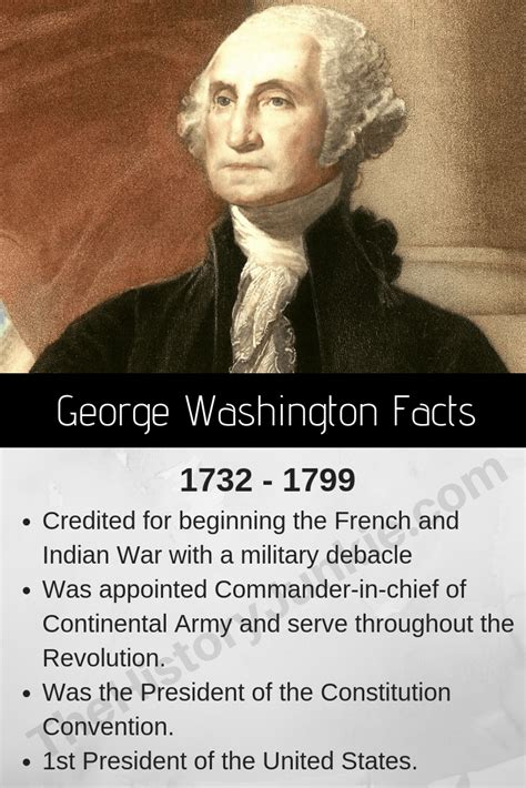 51 George Washington Facts, Biography, Presidency - The History Timeline