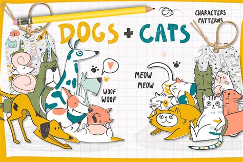 Dogs+Cats | Photoshop Graphics ~ Creative Market