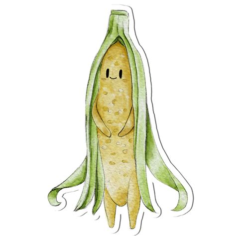 Watercolor Character White Transparent, Corn Character Watercolor, Corn ...