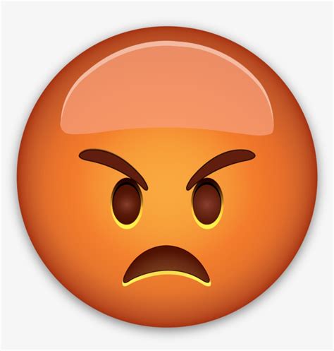 Evil Face Emoji - Cara De Emoji Enojado Transparent PNG - 1024x1024 - Free Download on NicePNG