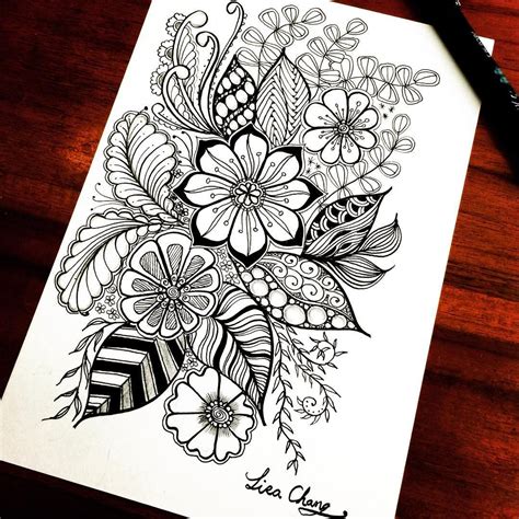 Lisa Chang en Instagram: “#zentangle #Mandala#Lisa#Taipei…” | Pola ...