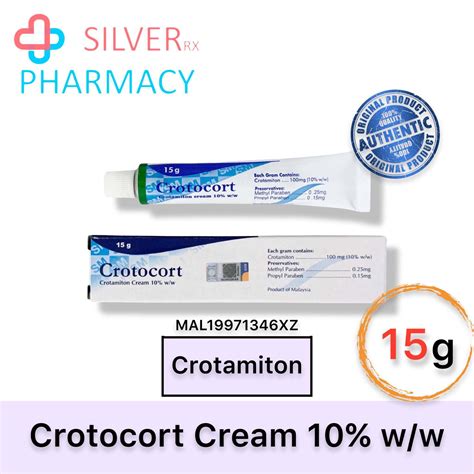 [Exp 04/2026] Crotocort Crotamiton Cream 10% w/w 15g | Lazada