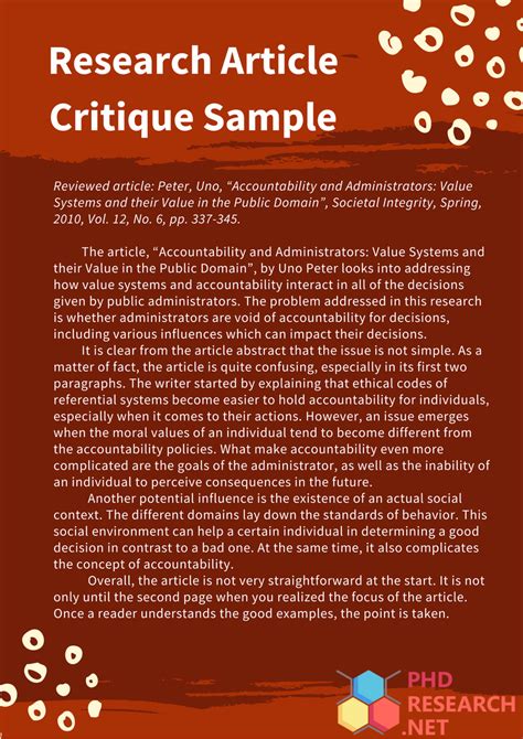 😊 Research article critique format. Quantitative Research Article ...