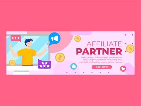 Free Vector | Flat design affiliate marketing horizontal banner