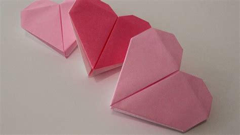 Origami Paper - Heart in Pink Origami Paper - YouTube