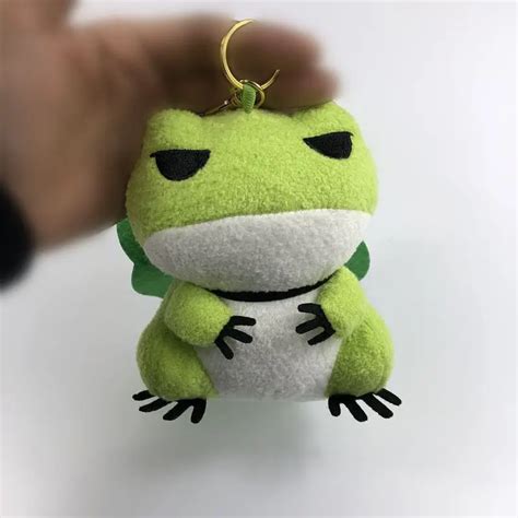 12CM Cute Travel Frog Doll Frogs With Hat Stuffed Plush Toy Pendant For ...