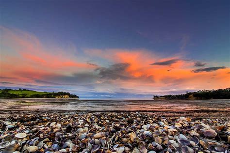 Orewa Beach. Hibiscus Coast New Zealand. Sunrise.