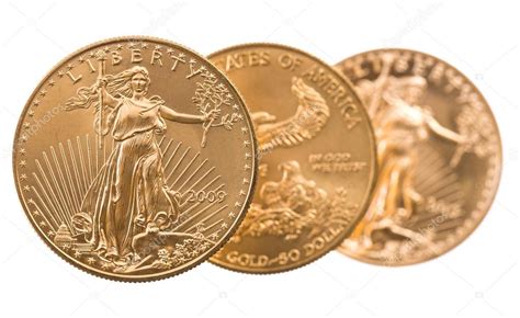 Collection of one ounce gold coins — Stock Photo © steveheap #45238199