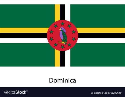 Dominica flag Royalty Free Vector Image - VectorStock