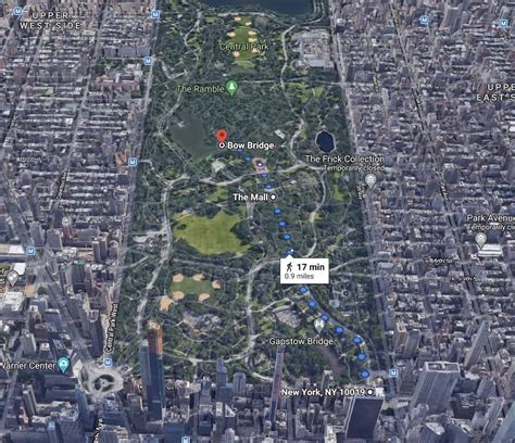 Bow Bridge Central Park Map