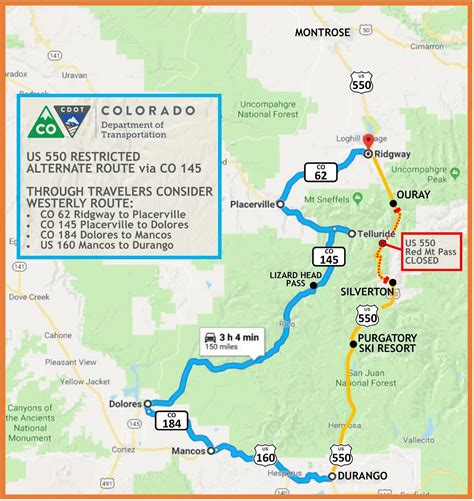 Southwest Colorado Travel Update: Crews Make Progress on US 550 Red Mountain Pass — Colorado ...