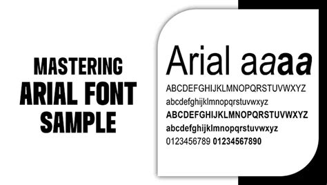 Mastering Arial Font Sample: Crafted Excellence