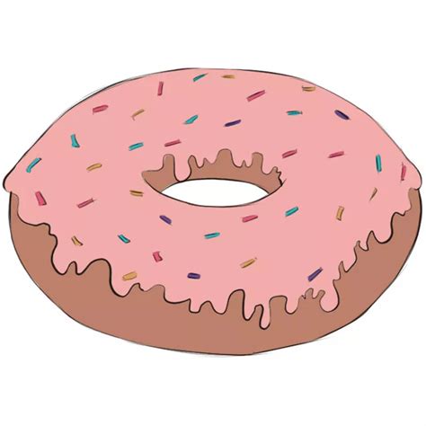 How to Draw a Donut - Easy Drawing Art