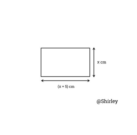 The length of a rectangle is 5 more than the width what are the ...