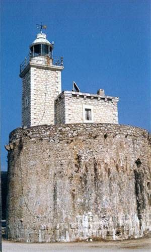 The lighthouse of Lefkas is ideally located in Cape Ducato, which is ...