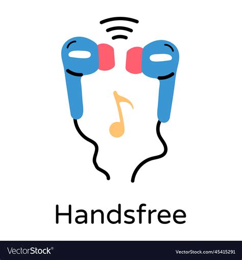 Handsfree Royalty Free Vector Image - VectorStock