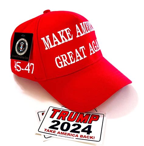 President Trump 45-47 Hat..2024..Make America Great Again..MAGA..Red ...