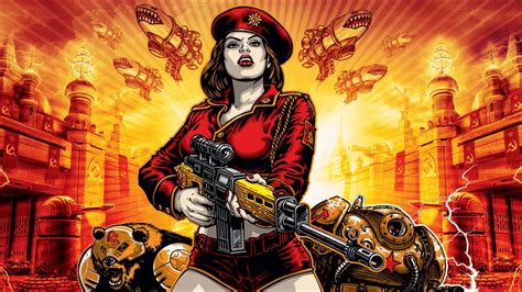Wallpaper : USSR, gun, hammer and sickle, communism, Command Conquer Red Alert 3 1920x1080 ...