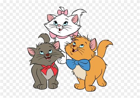 Berlioz Marie Toulouse The Aristocats - Aristocats Kittens Clipart (#1222935) - PinClipart