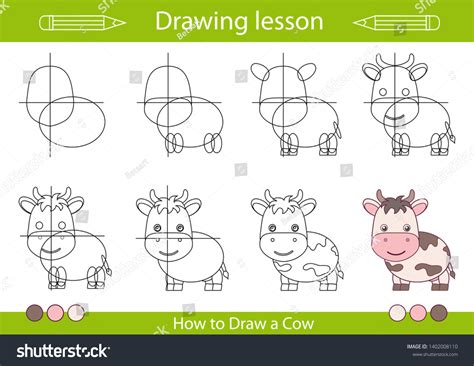 94 Cow Drawing Tutorial Royalty-Free Photos and Stock Images | Shutterstock