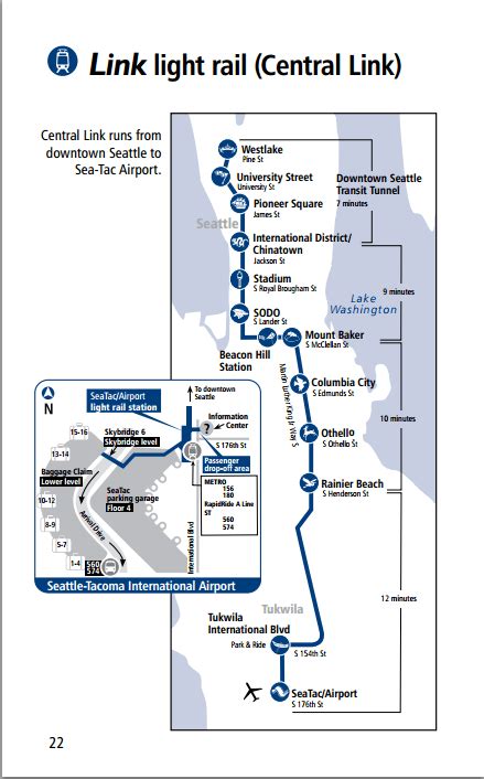 Transit Maps: Submission: Official Map, Seattle Central Link Light Rail ...