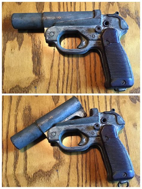 r/weapons - Vintage German Flare Gun. Technically a Gun. Thought it was cool and wished to share ...