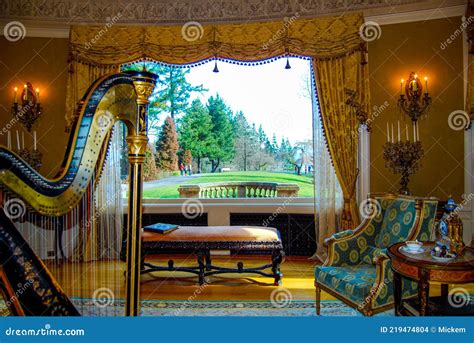 Historic Victorian Interior Pittock Portland Mansion Editorial Image ...