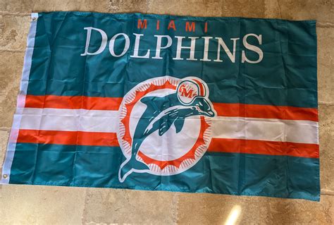 Miami Dolphins 3x5 ft Flag NFL Outdoor Man Cave Banner US SELLER | eBay