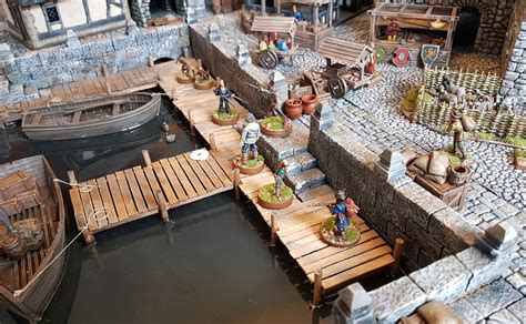 Yith's Wargaming Blog: Building Medieval Docks #7 - Complete