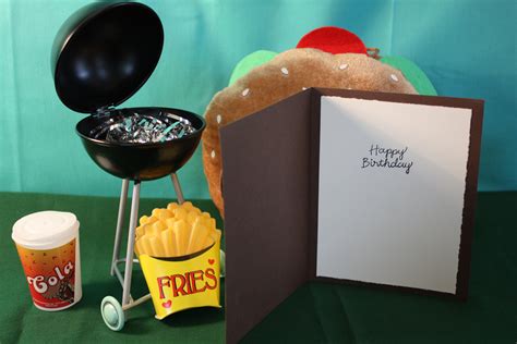 3D Happy Birthday Cheeseburger & Fries Card - Etsy Australia