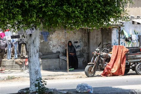 Palestinians in the Rafah Refugee Camp in the Southern Gaza Strip ...