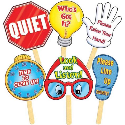 Scholastic Manage Your Class Signs Sign, 8 X 12 Inches, Pack of 6 ...