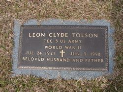 Flowers for Leon Clyde Tolson - Find A Grave Memorial